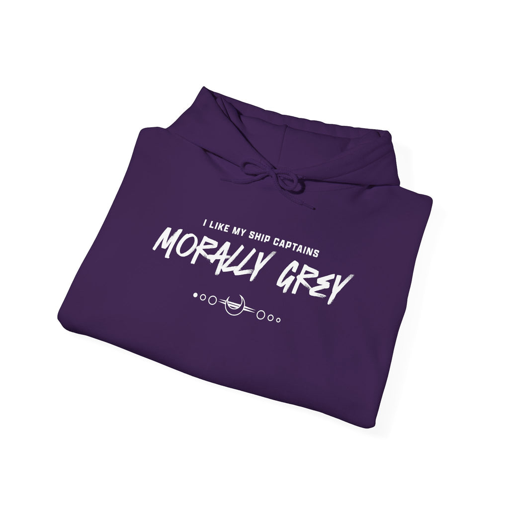I Like My Ship Captains Morally Grey Hoodie - Colors