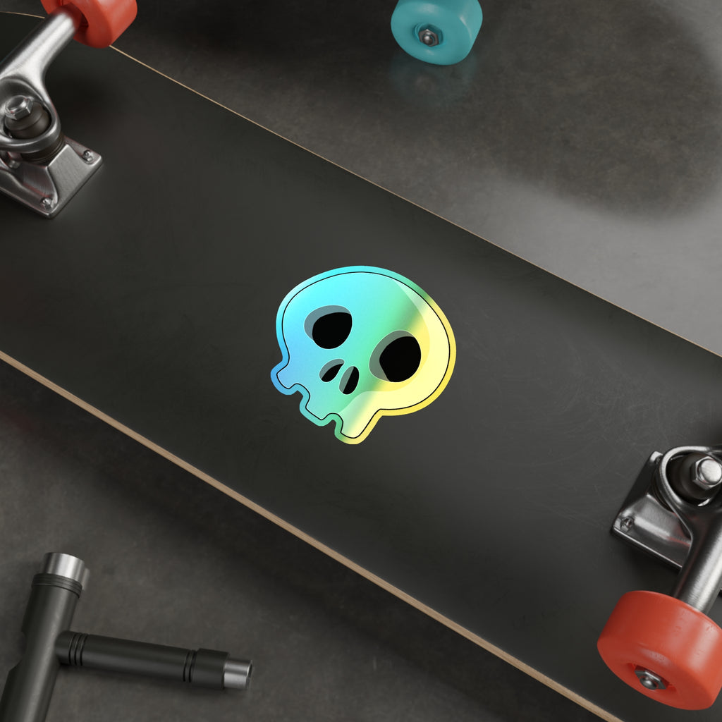 Trench Skull (No Jaw) Holographic Sticker