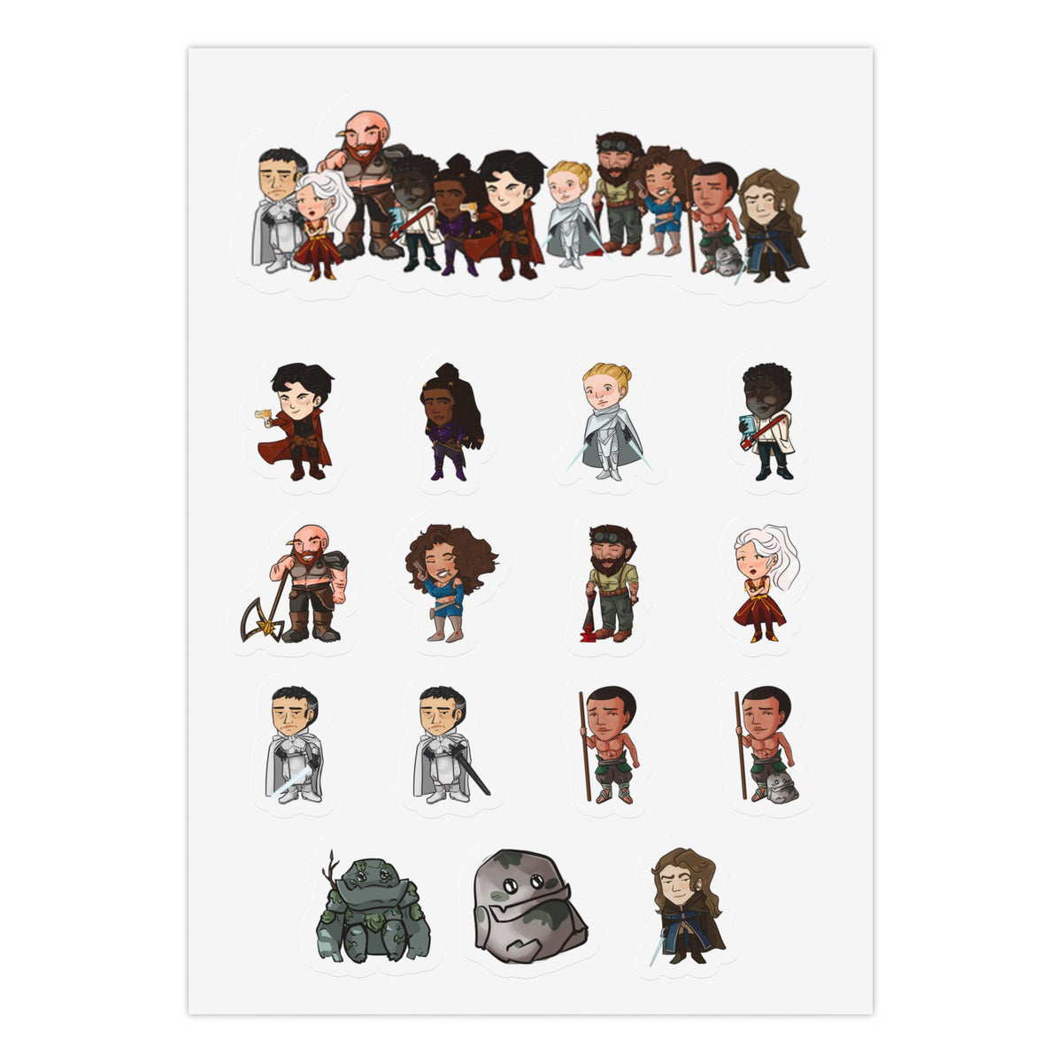 Chibi Crew Sticker Sheet (Small Stickers)