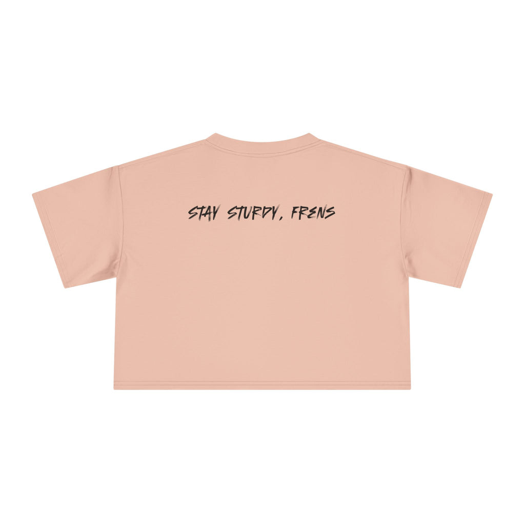 Stay Sturdy, Frens Crest Crop Tee
