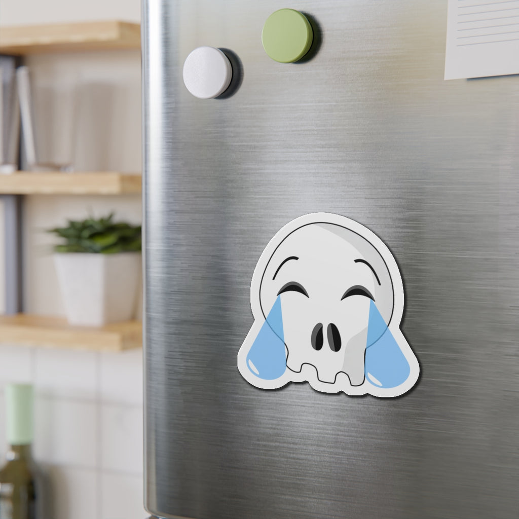 Laughing Crying Skull Magnet