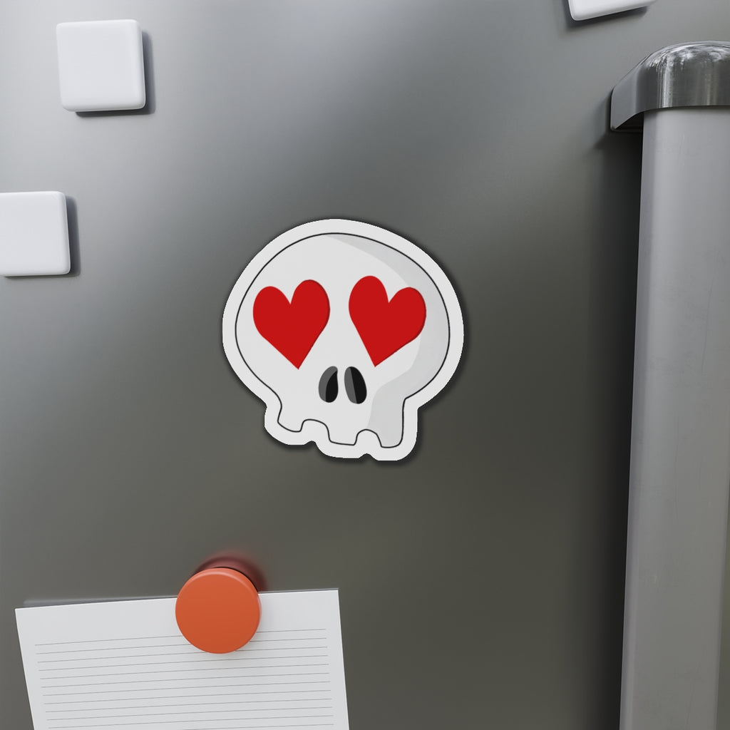 Heart-Eyes Skull Magnet