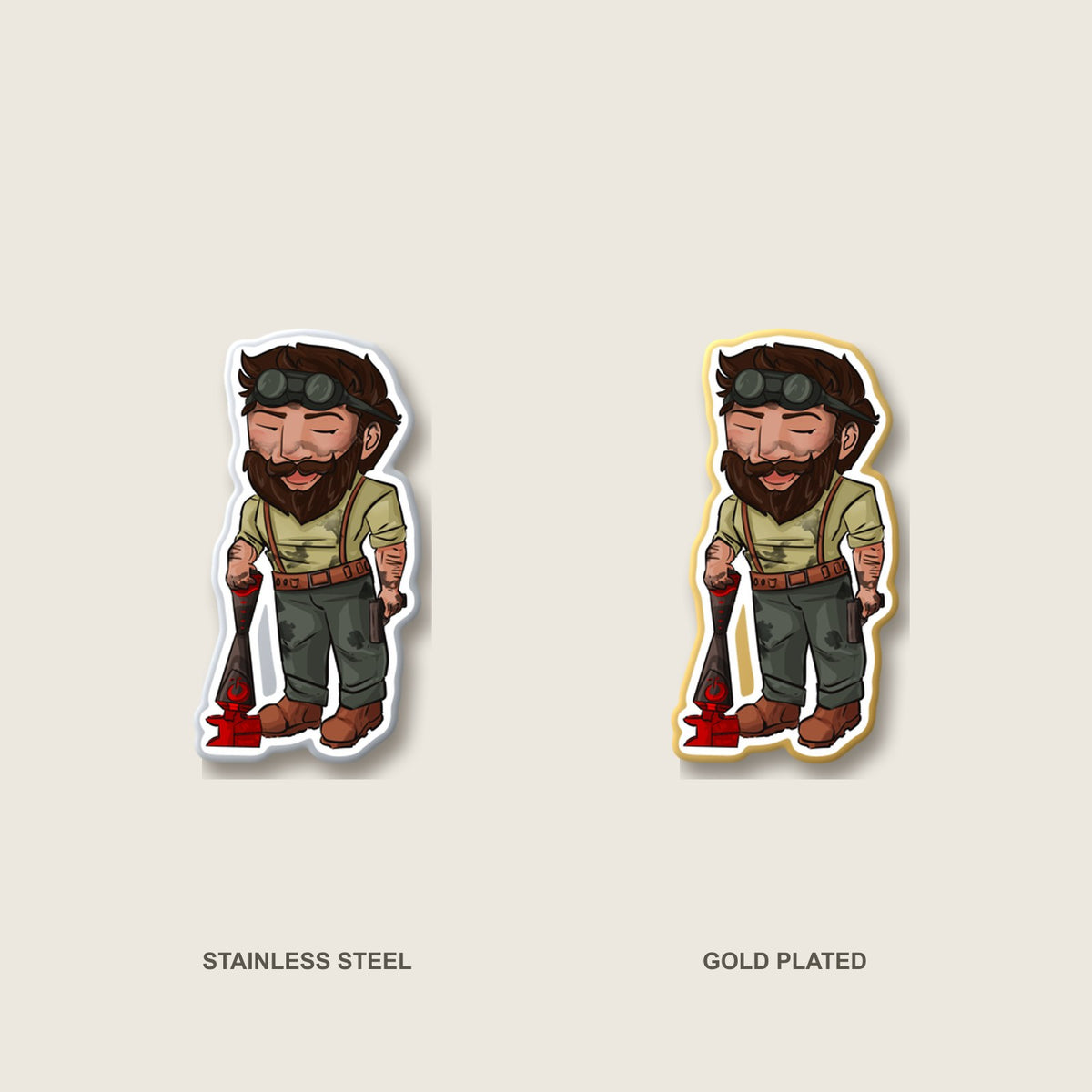 Bones Pin (Chibi-Style)