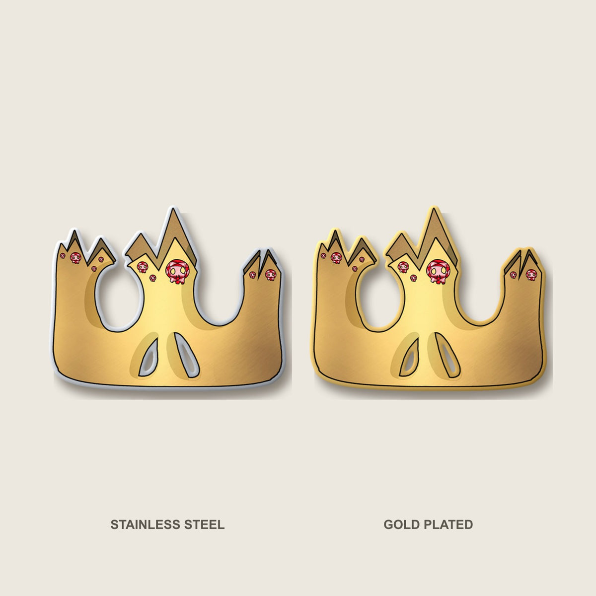 Crown Skull Pin