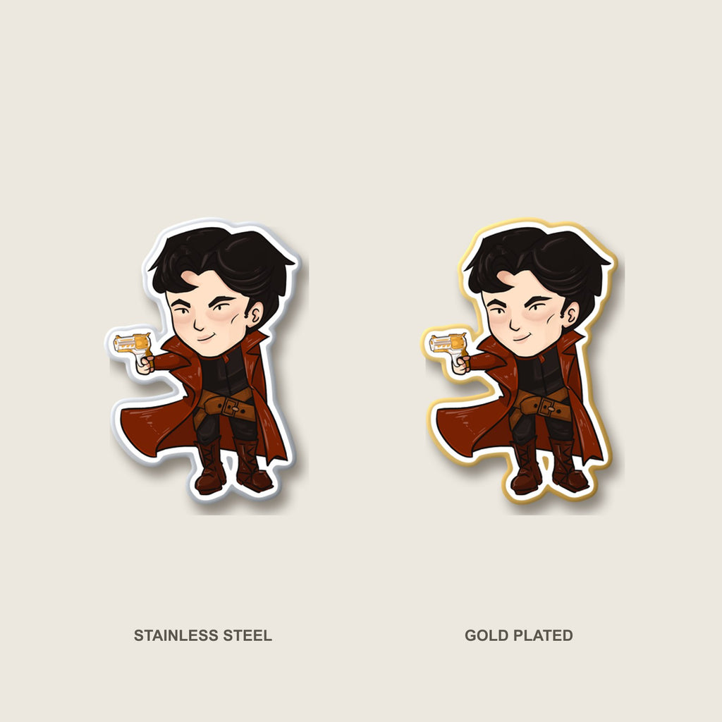 Grey Pin (Chibi-Style)