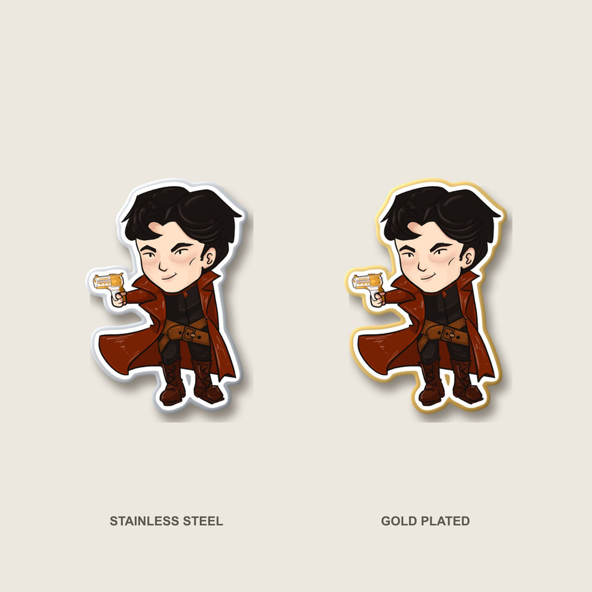Grey Pin (Chibi-Style)