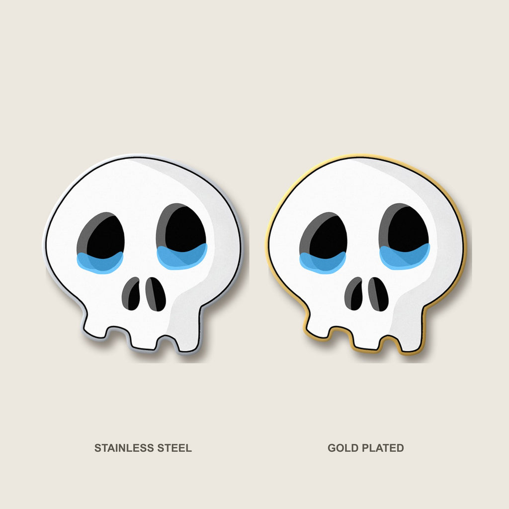 Sad Tears Skull Pin