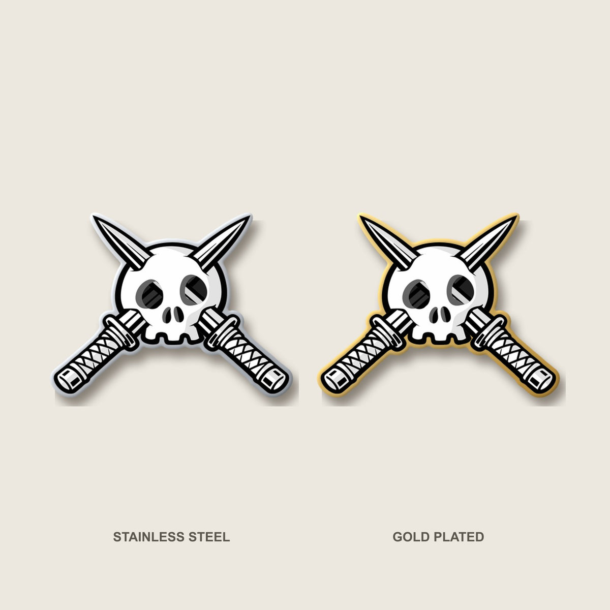 Trench Logo (White) Pin
